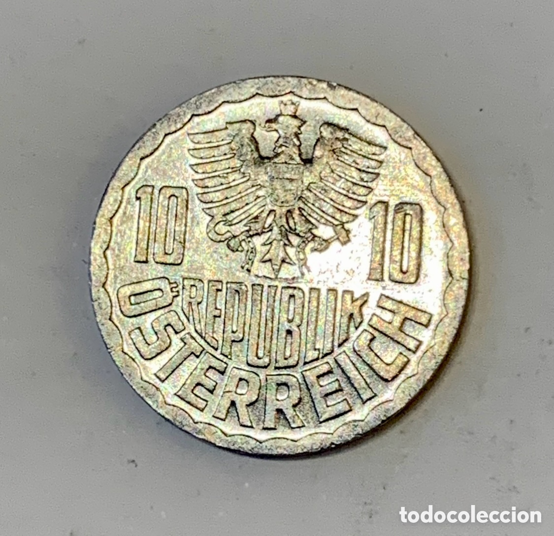 Monedas antiguas de Europa: Moneda. Republik Osterreich. 10 Groschen 1986.