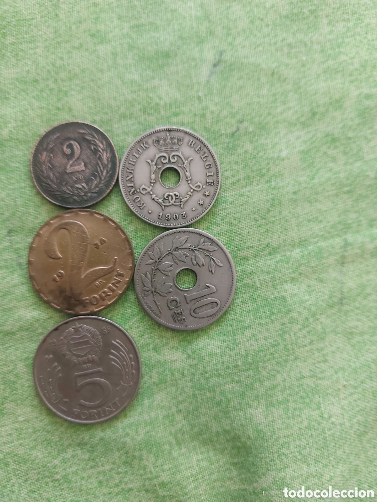 Monedas antiguas de Europa: 5 monedas del mundoy - Foto 2