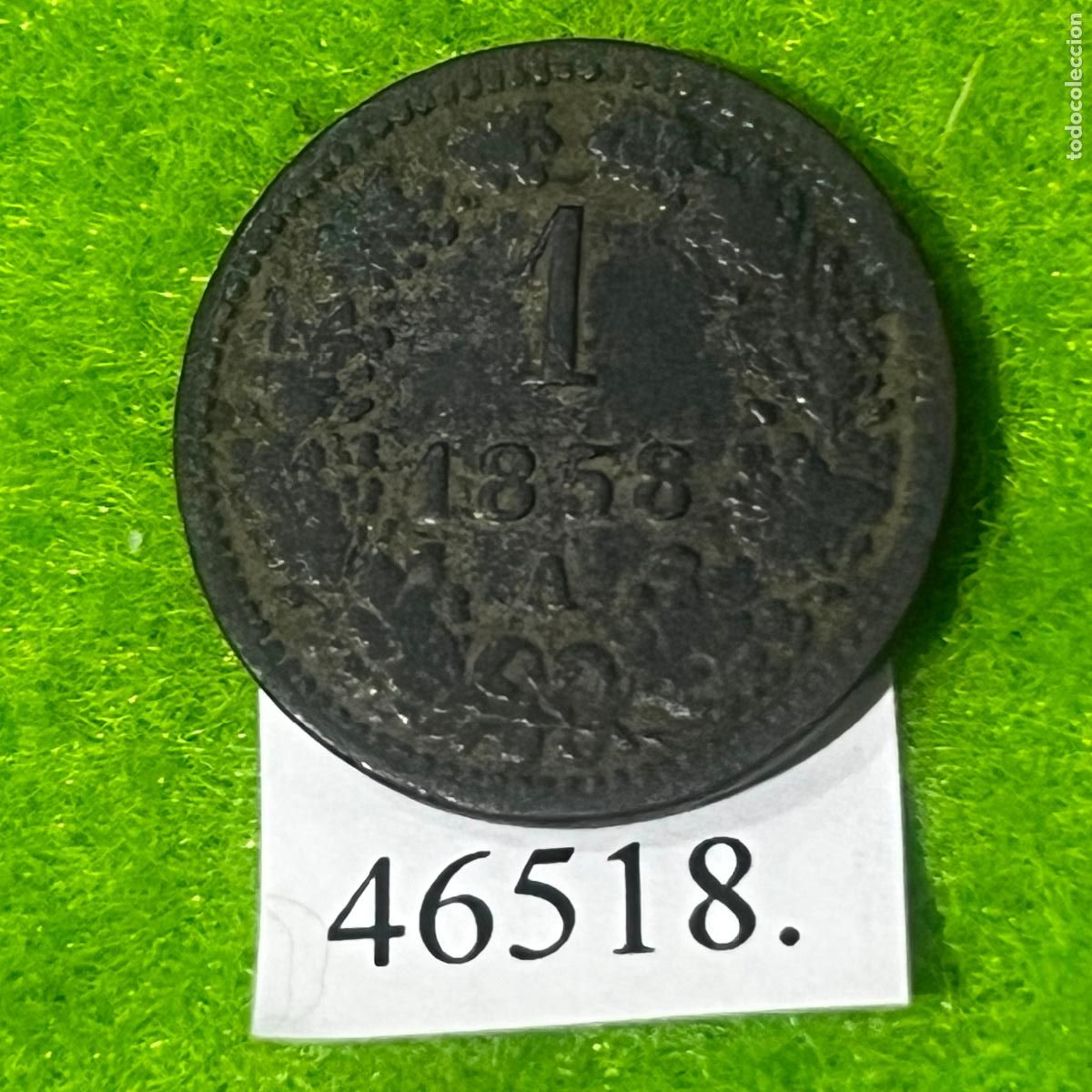 Monedas antiguas de Europa: Imperio austroh&uacute;ngaro 1 kreuzer, 1858 A, kreutzer