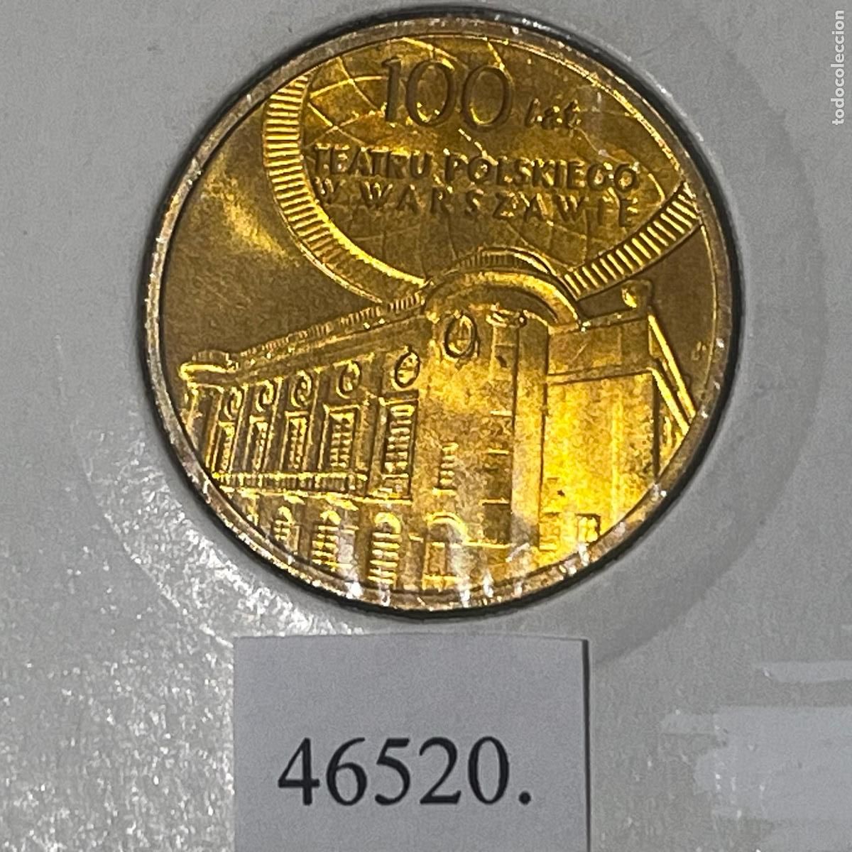 Monedas antiguas de Europa: Polonia 2 sloty 2013, centenario del Teatro Polaco de Varsovia, zlote