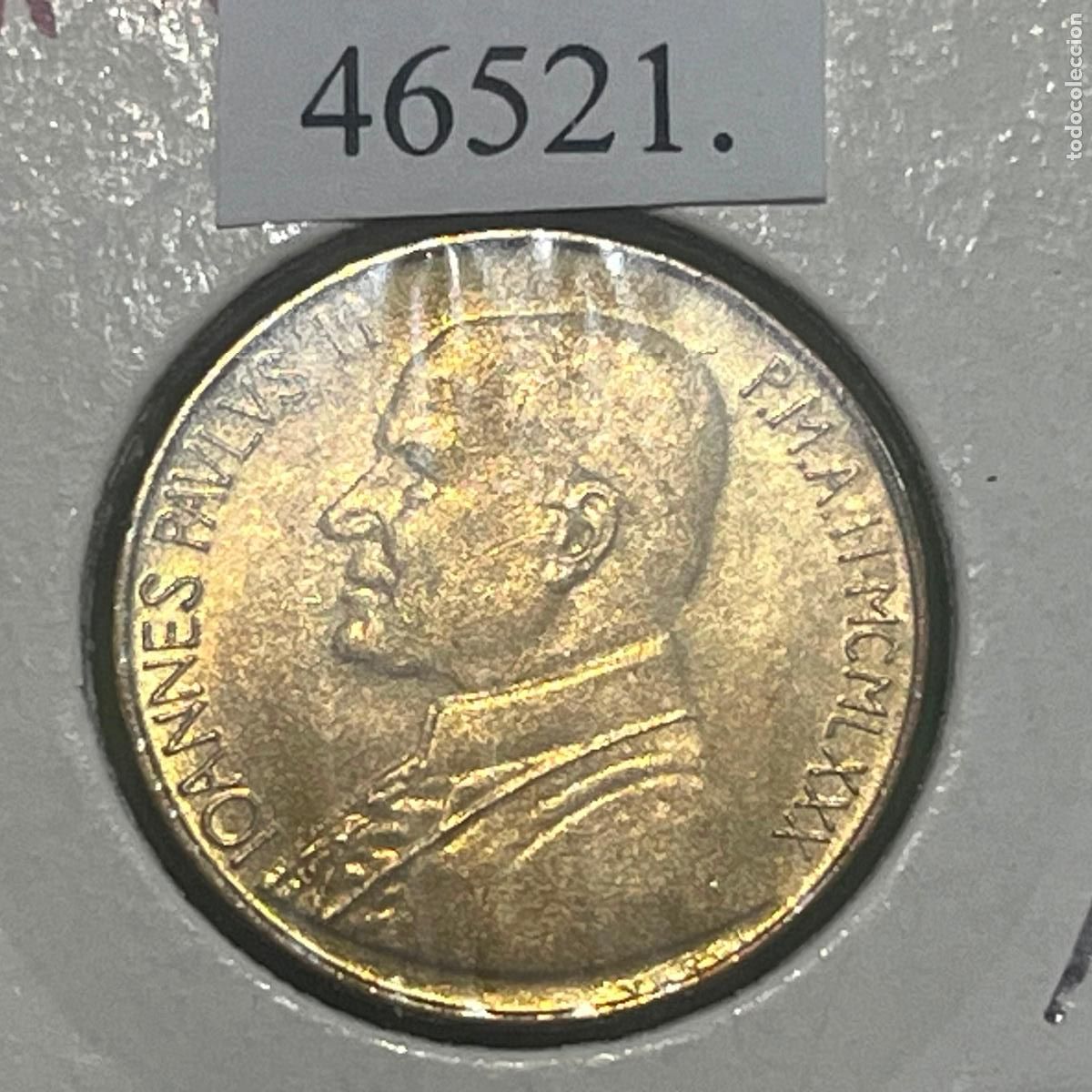 Monedas antiguas de Europa: Vaticano 20 liras, 1980, Papa Juan Pablo II, Ioannes Paulus II