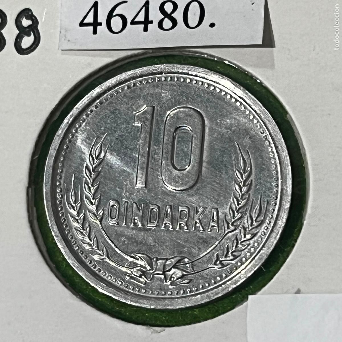 Monedas antiguas de Europa: Albania 10 qindarka 1988