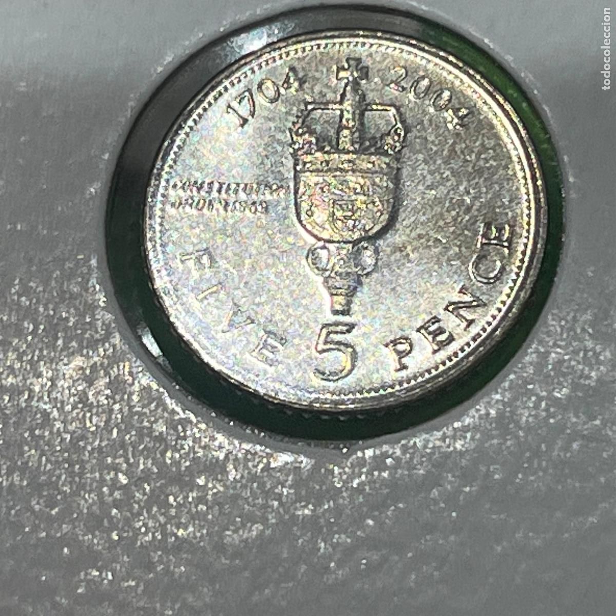 Monedas antiguas de Europa: Espa&ntilde;a ocupaci&oacute;n inglesa de Gibraltar, 5 peniques 2004 , 1 moneda, 46485 3