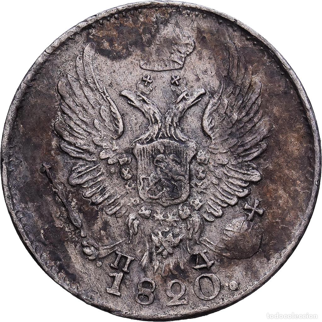 Monedas antiguas de Europa: [#1203357] Rusia, Alexander I, 5 Kopeks, 1820, Plata, MBC+, KM:126