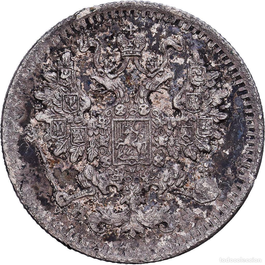 Monedas antiguas de Europa: [#1203359] Rusia, Nicholas II, 5 Kopeks, 1870, Saint Petersburg, Plata, MBC+, KM:21a.2