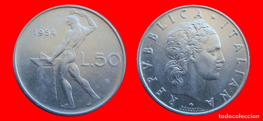 Monedas antiguas de Europa: 50 LIRAS 1954 ITALIA-155508