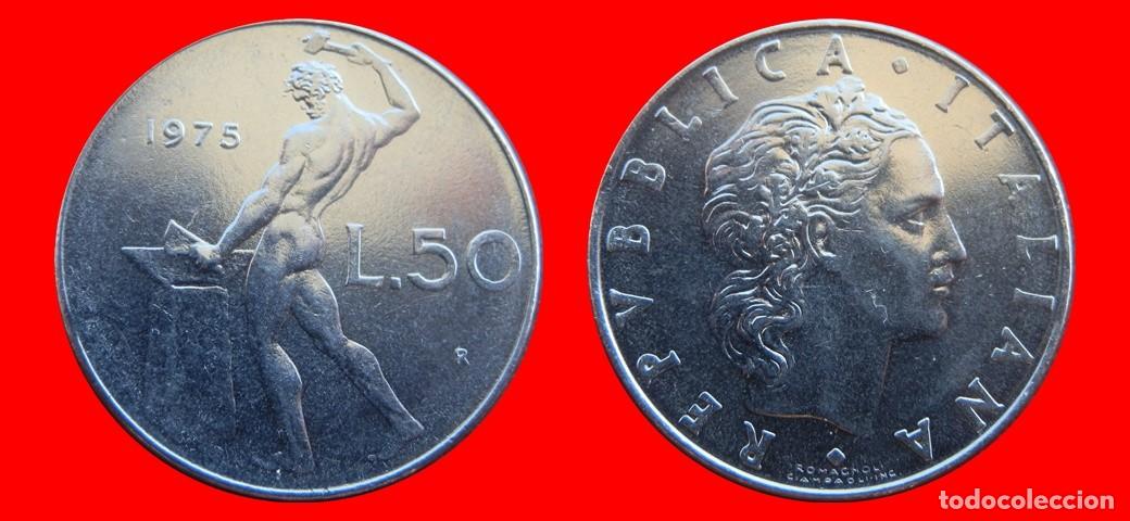 Monedas antiguas de Europa: 50 LIRAS 1975 ITALIA-155510