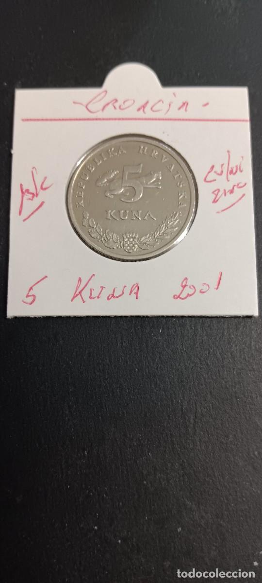 Monedas antiguas de Europa: CROACIA 5 KUNA 2001 BC KM=23 (CUPRONIQUEL-ZINC)