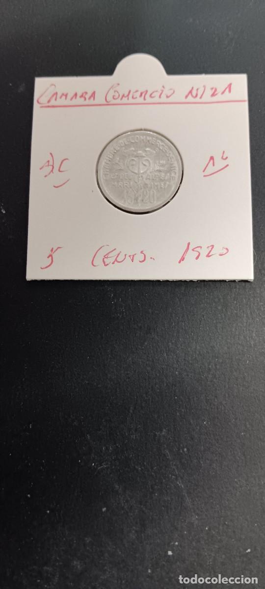 Monedas antiguas de Europa: NIZA(CAMARA DE COMERCIO ALPES MARITIMOS)5 CENTIMOS 1920 S/C (ALUMINIO)
