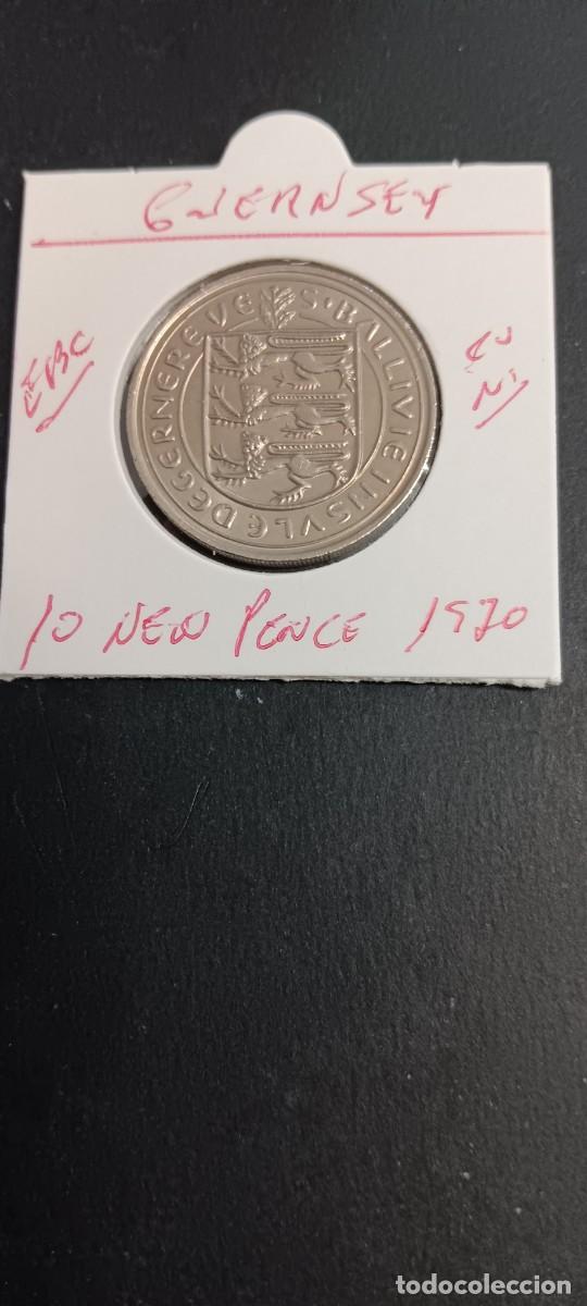 Monedas antiguas de Europa: GUERNSEY 10 NUEVOS PENCE 1970 EBC KM=24 (CUPRONIQUEL)