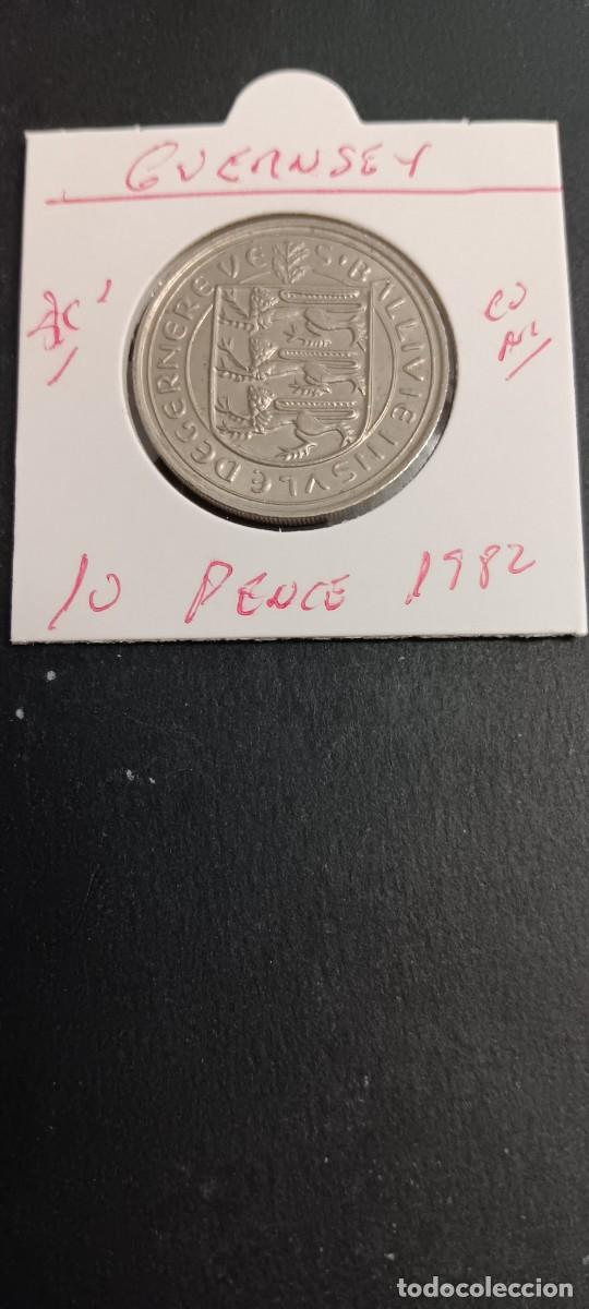Monedas antiguas de Europa: GUERNSEY 10 PENCE 1982 EBC KM=30 (CUPRONIQUEL)