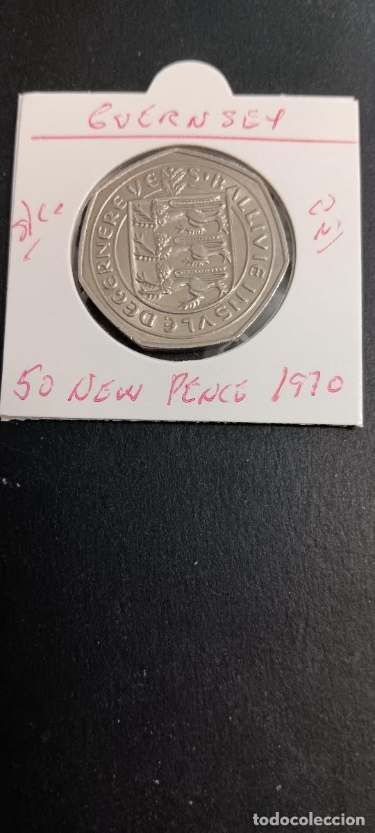 Monedas antiguas de Europa: GUERNSEY 50 NUEVOS PENCE 1970 EBC KM=25 (CUPRONIQUEL)