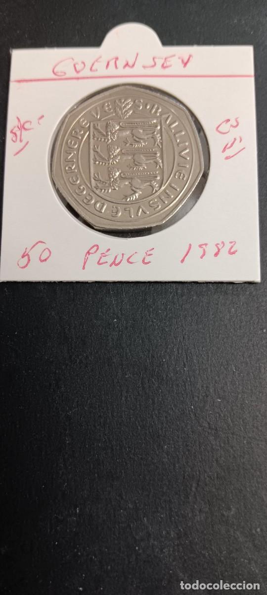 Monedas antiguas de Europa: GUERNSEY 50 PENCE 1982 EBC KM=34 (CUPRONIQUEL)