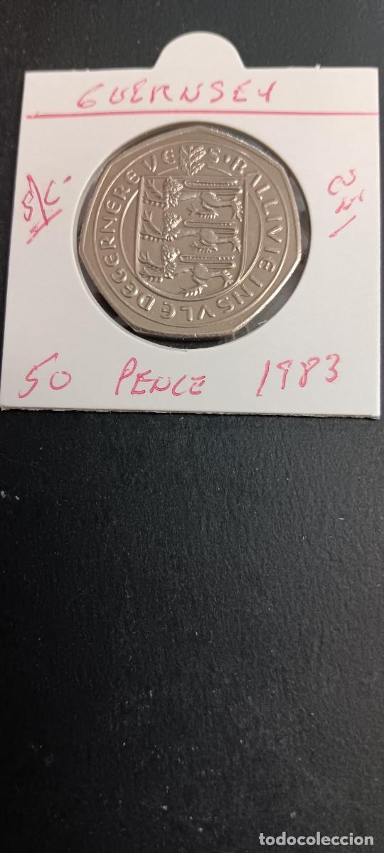 Monedas antiguas de Europa: GUERNSEY 50 PENCE 1983 EBC KM=34 (CUPRONIQUEL)