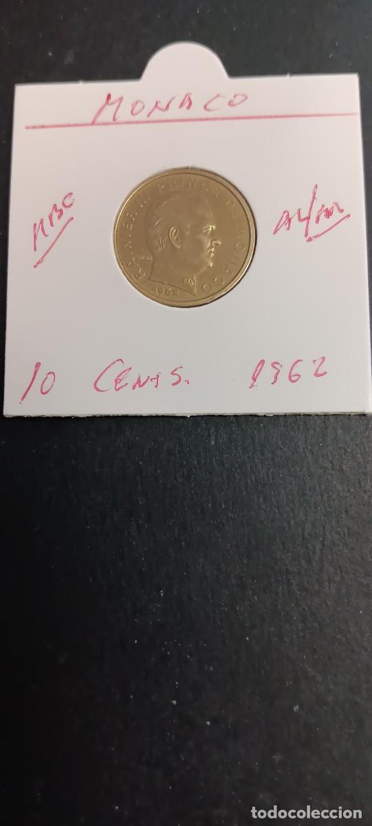 Monedas antiguas de Europa: MONACO 10 CENTIMOS 1962 MBC KM=142 (ALUMINIO-BRONCE) RAINIER III