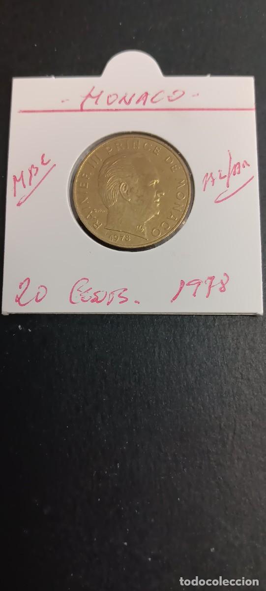 Monedas antiguas de Europa: MONACO 20 CENTIMOS 1978 MBC KM=145 (ALUMINIO-BRONCE) RAINIER III