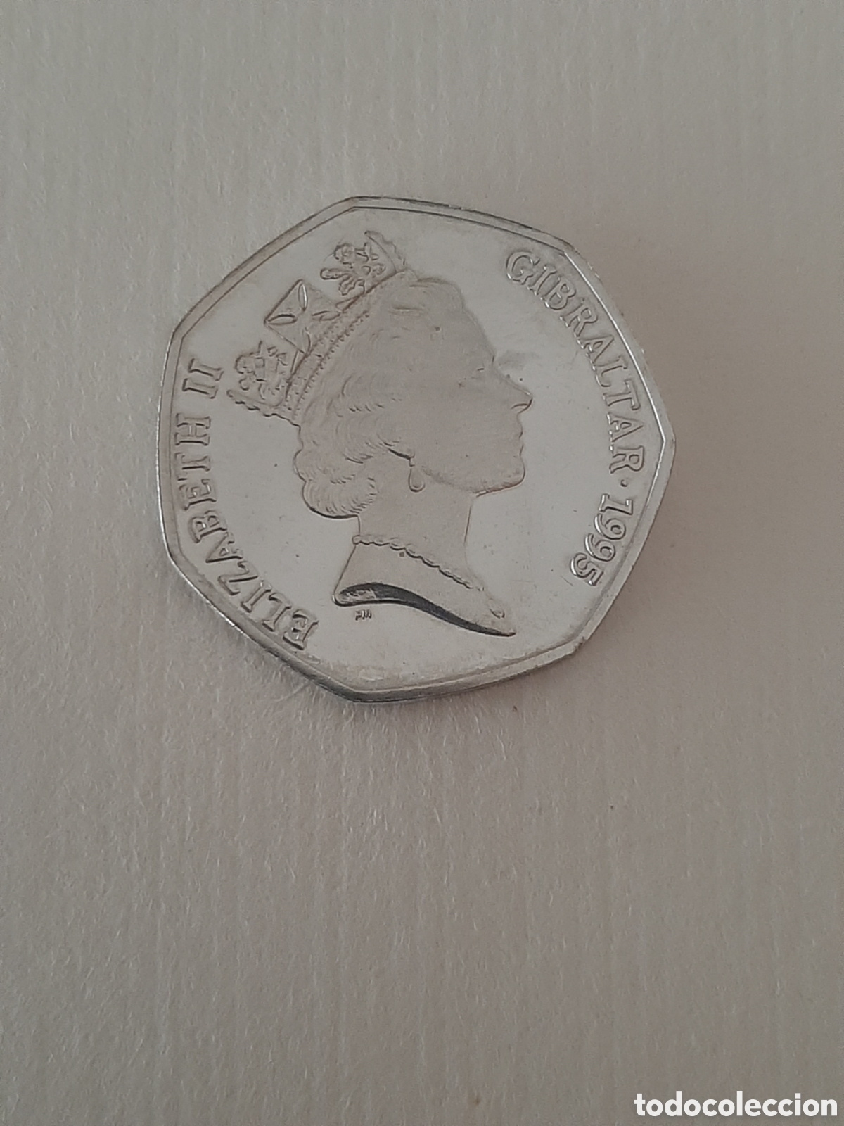 Monedas antiguas de Europa: GIBRALTAR COLONIA BRITANICA 50 PENCE 1995 CHRISTMAS S/C A.PROF