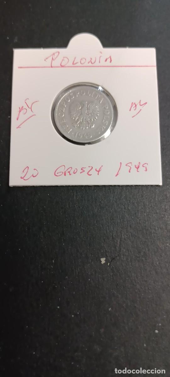 Monedas antiguas de Europa: POLONIA 20 GROSZY 1949 BC KM=43a (ALUMINIO)