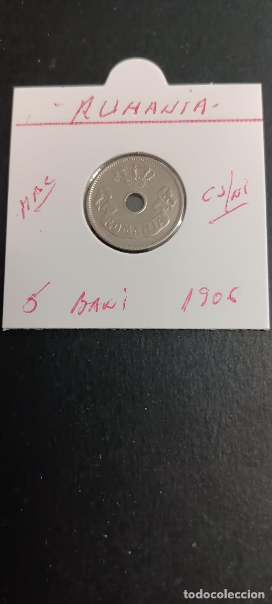 Monedas antiguas de Europa: RUMANIA 5 BANI 1906 MBC KM=31 (CUPRONIQUEL)