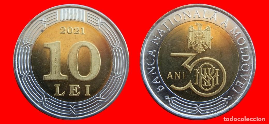 Monedas antiguas de Europa: 10 LEI 2021 SIN CIRCULAR MOLDAVIA-9907SC