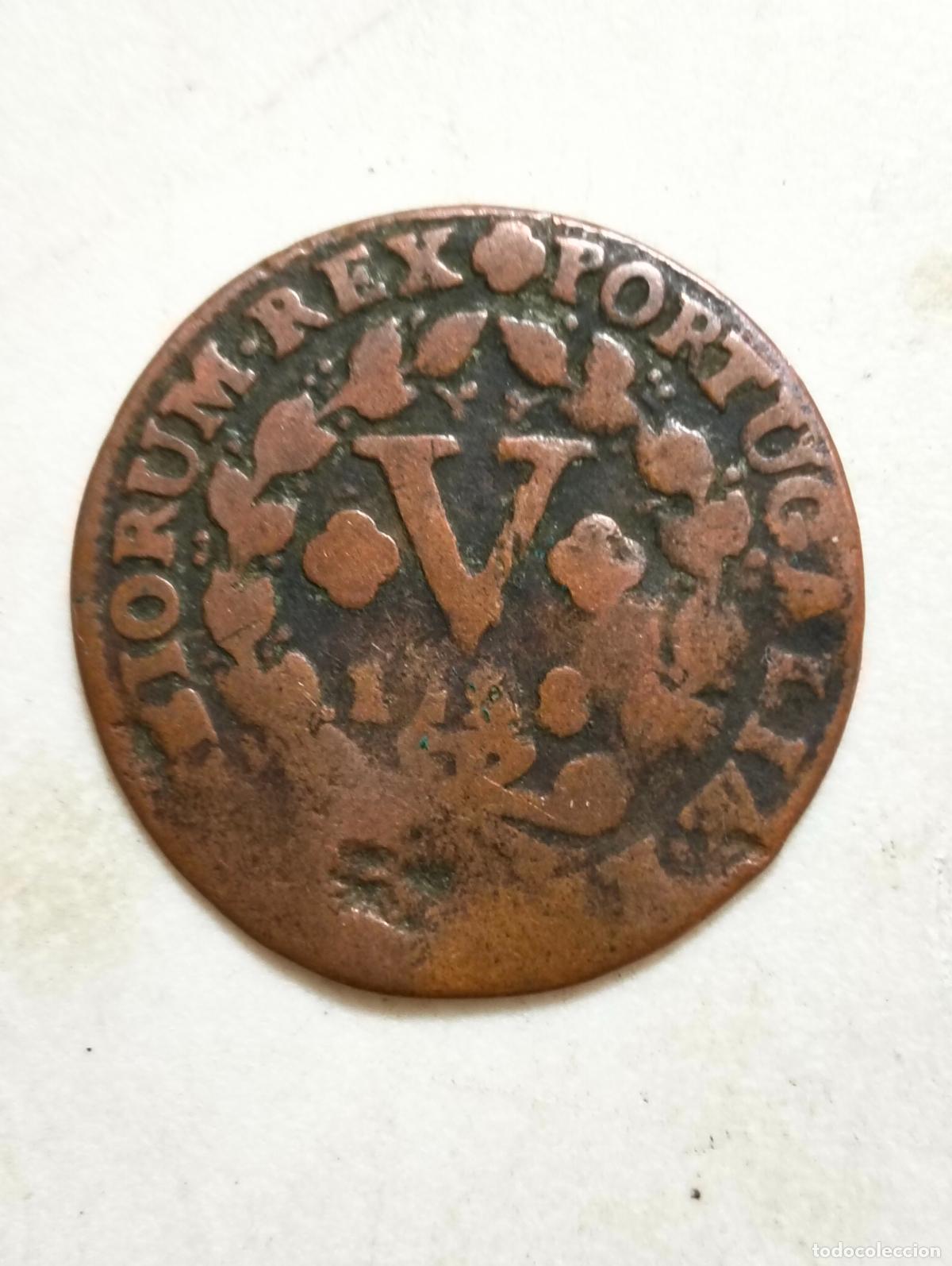 Monedas antiguas de Europa: MONEDA DE BRONCE 5 REIS, , JUAN V, REINO DE PORTUGAL,JUAN V