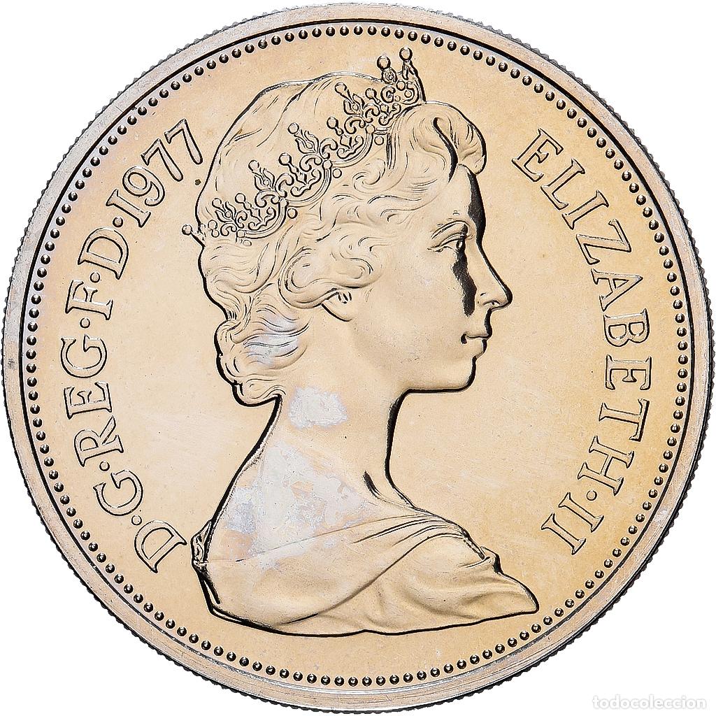 Monedas antiguas de Europa: [#1552198] Gran Breta&ntilde;a, Elizabeth II, 10 New Pence, 1977, BU, Cobre - n&iacute;quel, FDC