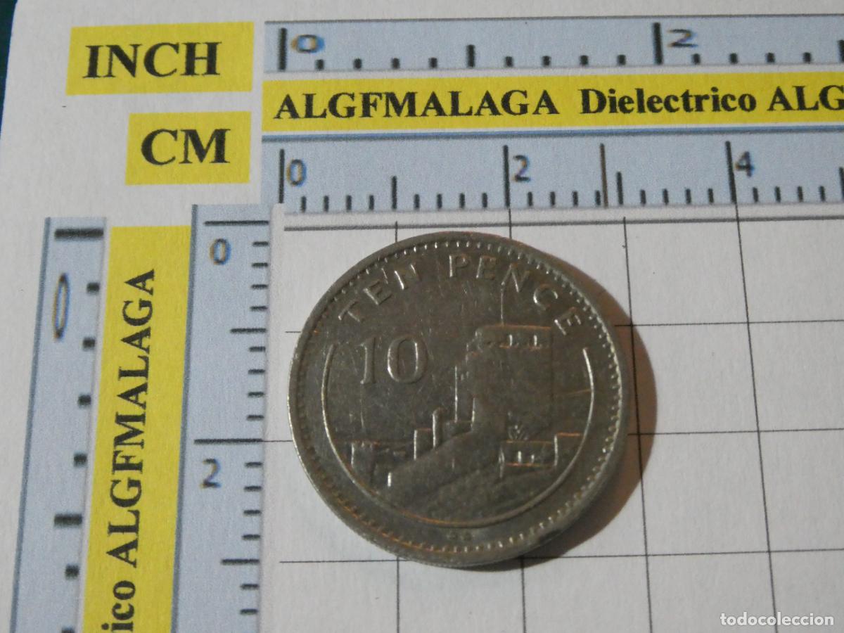 Monedas antiguas de Europa: MONEDA DE REINO UNIDO. GIBRALTAR 1988 10 PENIQUES TEN PENCE. ISABEL II