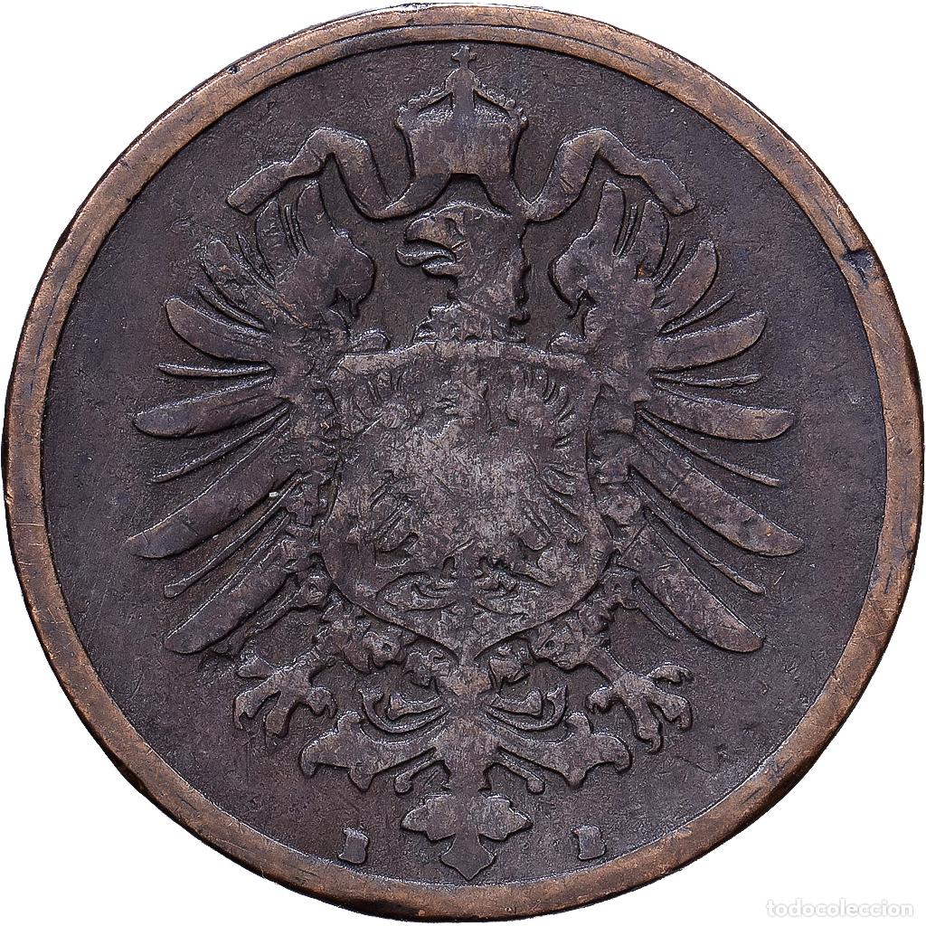 Monedas antiguas de Europa: [#1552226] ALEMANIA - IMPERIO, Wilhelm I, 2 Pfennig, 1876, Hannover, Cobre, BC+, KM:2