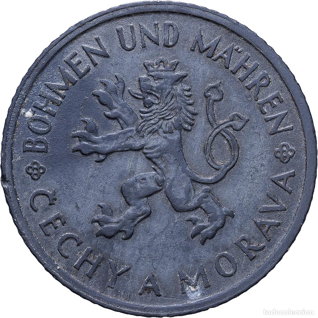 Monedas antiguas de Europa: [#1552209] Bohemia y Moravia, Koruna, 1942, Cinc, MBC+, KM:4