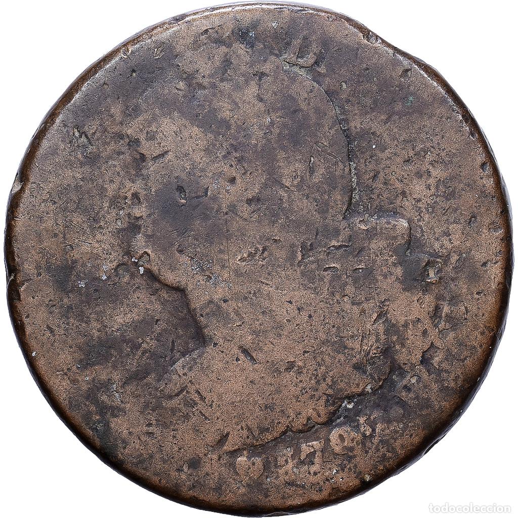 Monedas antiguas de Europa: [#1552211] Francia, Louis XVI, 2 sols fran&ccedil;ais, 1792, Strasbourg, Bronce, BC