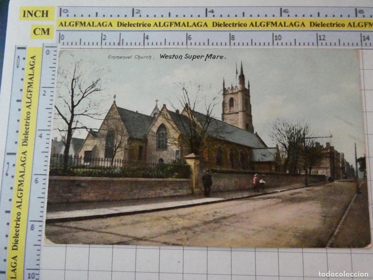 Monedas antiguas de Europa: ANTIGUA POSTAL DE REINO UNIDO. EMMANUEL CHURCH WESTON SUPER MARE. 2513