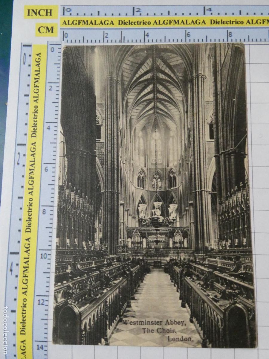 Monedas antiguas de Europa: ANTIGUA POSTAL DE REINO UNIDO. LONDRES LONDON WESTMINSTER ABBEY THE CHOIR. 2527