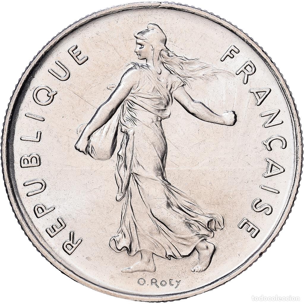 Monedas antiguas de Europa: [#1552246] Francia, 5 Francs, Semeuse, 1974, Paris, N&iacute;quel recubierto de cobre - n&iacute;quel
