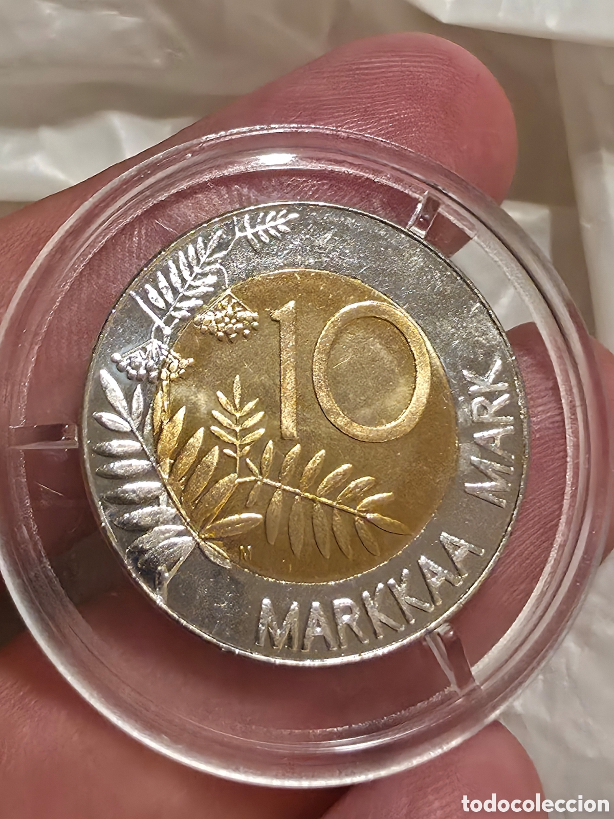Monedas antiguas de Europa: Moneda finlandia 10 markkaa 1995 sin circular
