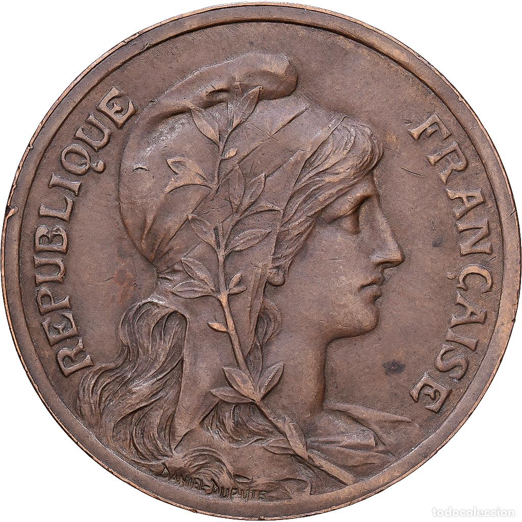 Monedas antiguas de Europa: [#1552264] Francia, 10 Centimes, Dupuis, 1898, Paris, Bronce, MBC+, Gadoury:277, KM:843