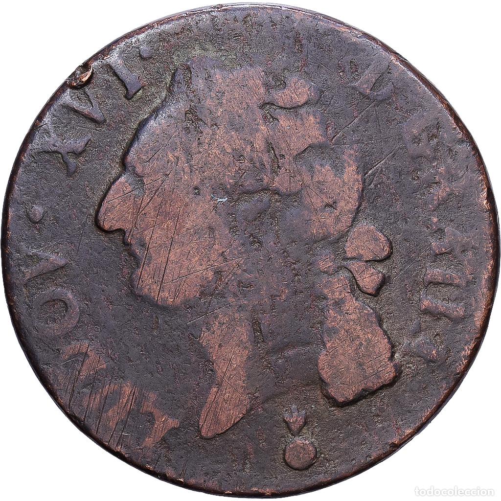 Monedas antiguas de Europa: [#1552273] Francia, Louis XVI, 1/2 Sol ou 1/2 sou, 1786, Metz, Cobre, BC