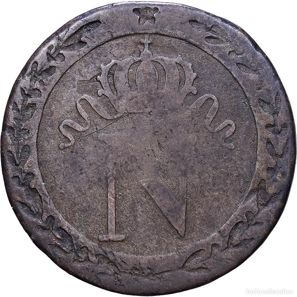 Monedas antiguas de Europa: [#1552287] Francia, Napoleon I, 10 Centimes, 1808, Limoges, Vell&oacute;n, BC, Gadoury:190