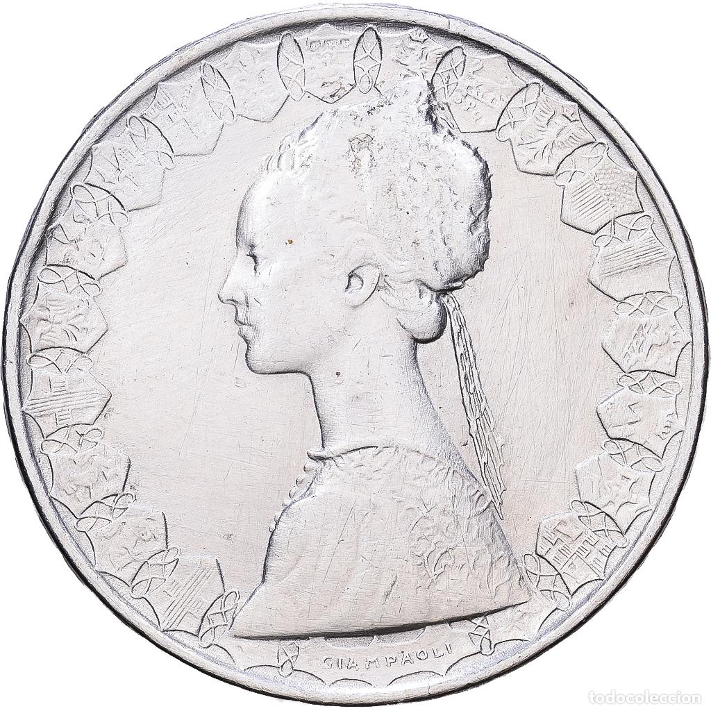 Monedas antiguas de Europa: [#1552299] Italia, 500 Lire, 1958, Rome, Plata, MBC+, KM:98