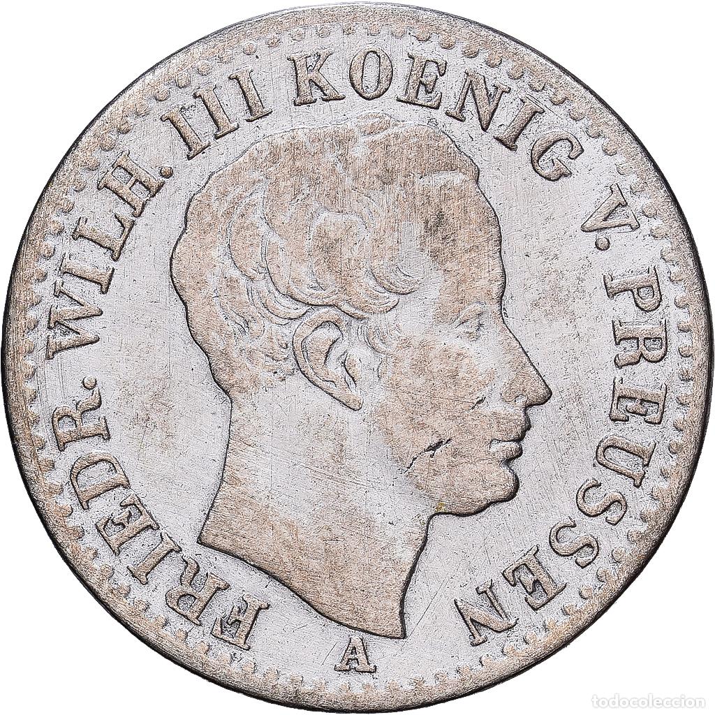 Monedas antiguas de Europa: [#1552300] Estados alemanes, PRUSSIA, Friedrich Wilhelm III, 1/6 Thaler, 1826, Berlin