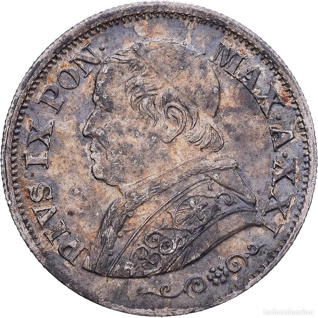 Monedas antiguas de Europa: [#1203352] CIUDAD DEL VATICANO, PAPAL STATES, Pius IX, 10 Soldi, 50 Centesimi, 1867, Rome