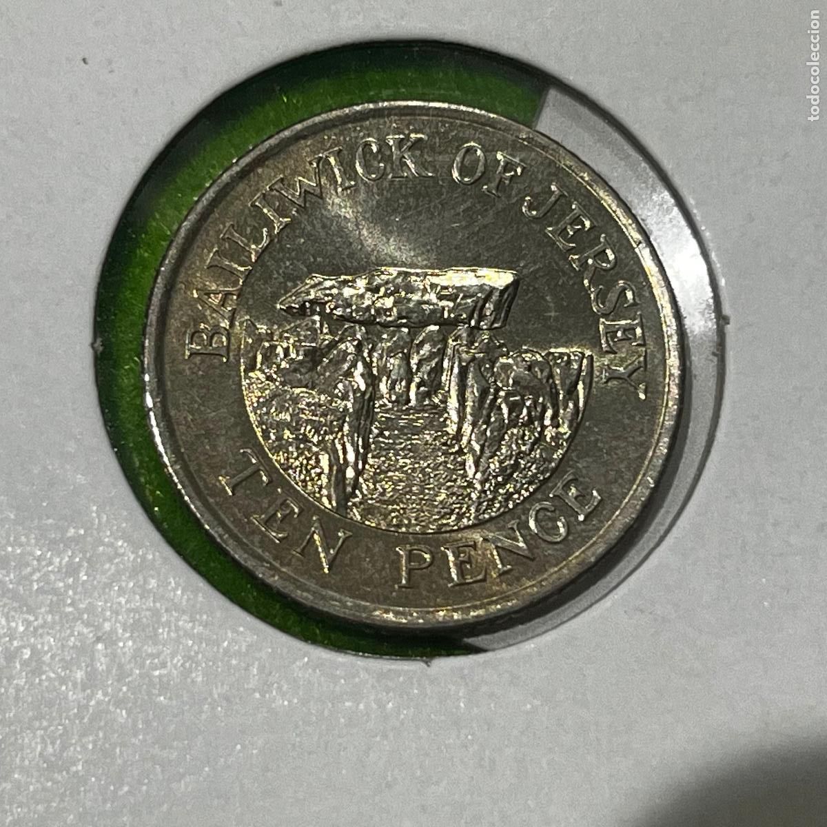 Monedas antiguas de Europa: Jersey, 10 peniques 1992 , 1 moneda, 46488 4