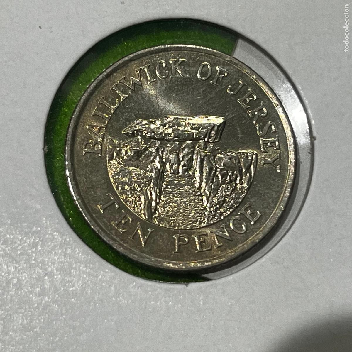 Monedas antiguas de Europa: Jersey, 10 peniques 1992 , 1 moneda, 46488 2