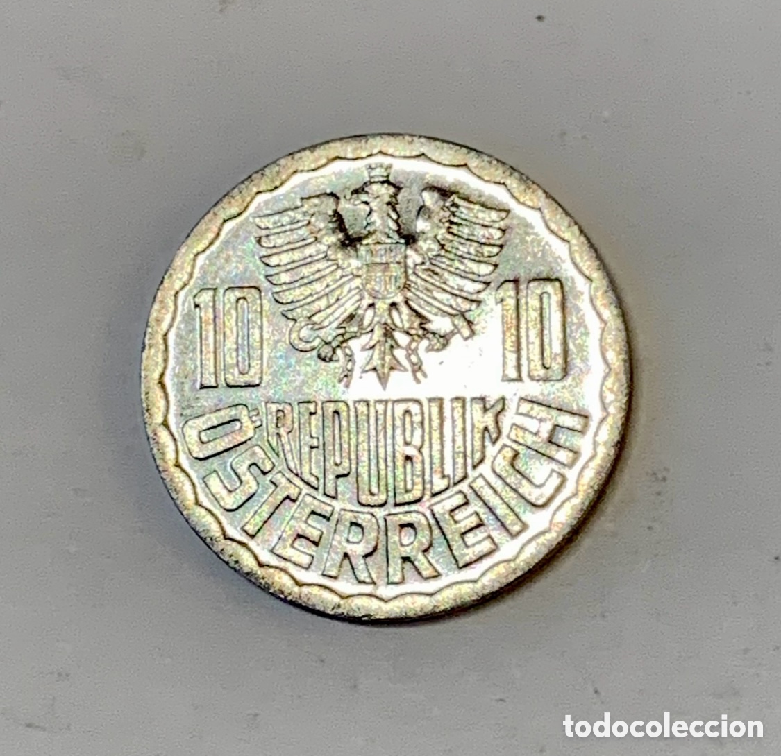 Monedas antiguas de Europa: Moneda. Republik Osterreich. 10 Groschen 1988.