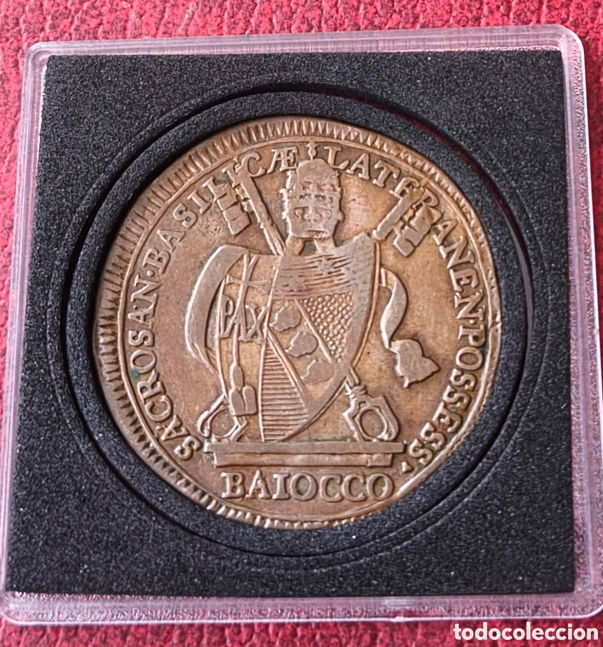 Monedas antiguas de Europa: Estados Pontificios. 1801. Un Baiocco