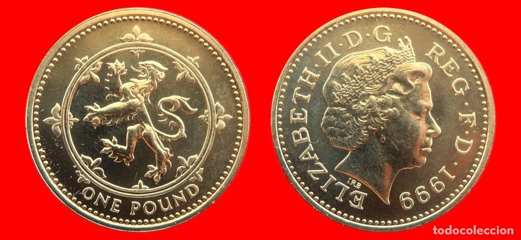 Monedas antiguas de Europa: 1 LIBRA POUND 1999 SIN CIRCULAR PROCEDENTE DE BLISTER INGLATERRA REINO UNIDO-9854SC
