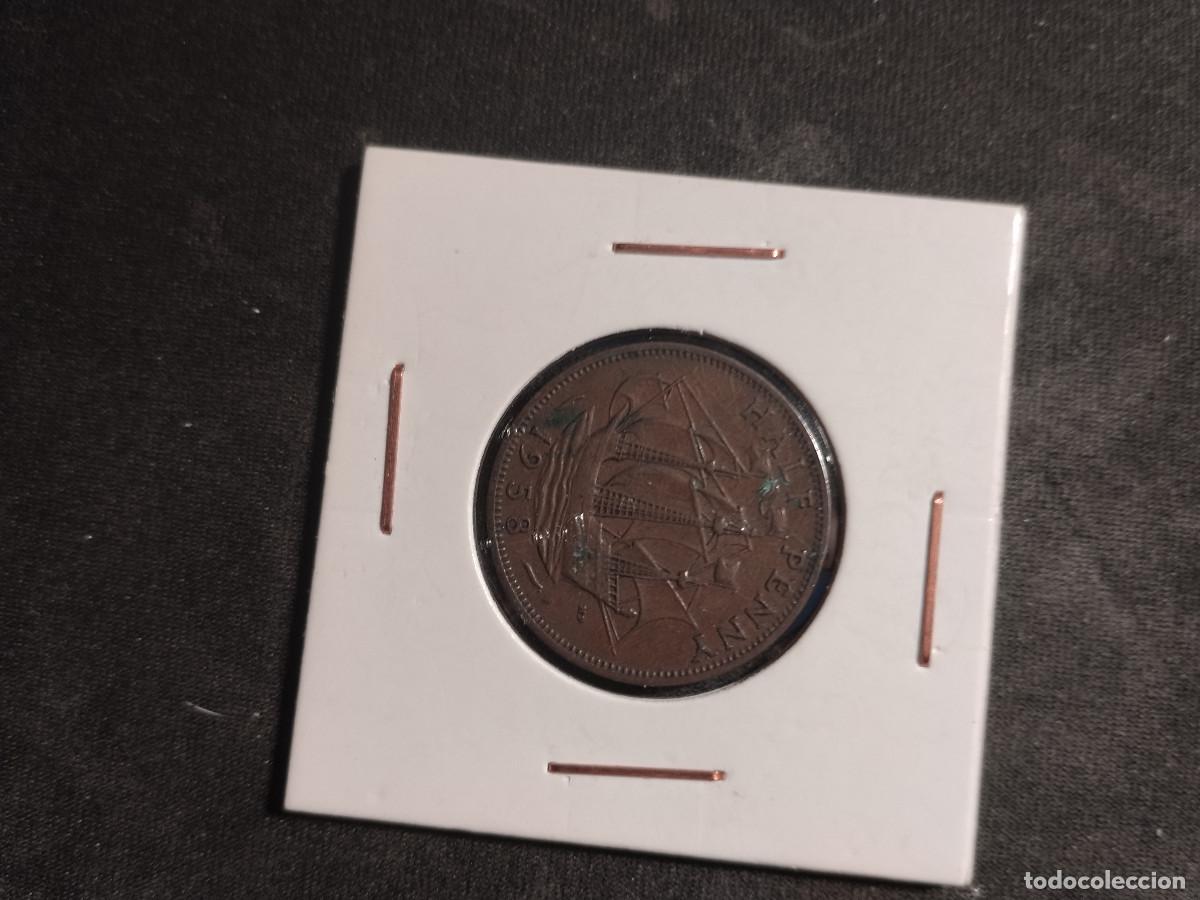 Monedas antiguas de Europa: GRAN BRETA&Ntilde;A HALF PENNY 1958 ISABEL II REINO UNIDO