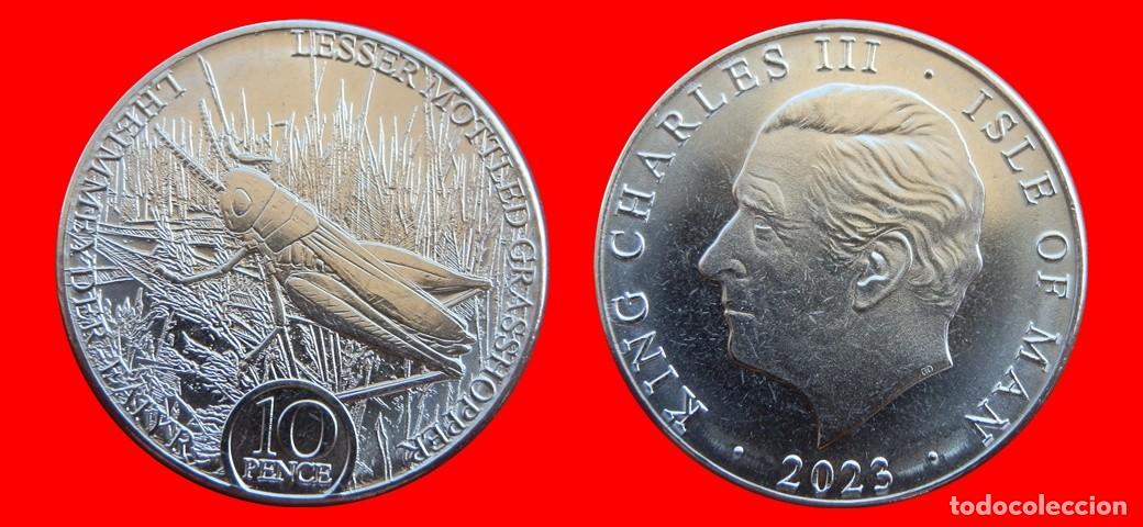Monedas antiguas de Europa: 10 PENIQUES PENCE 2023 SIN CIRCULAR ISLA DE MAN -9874SC