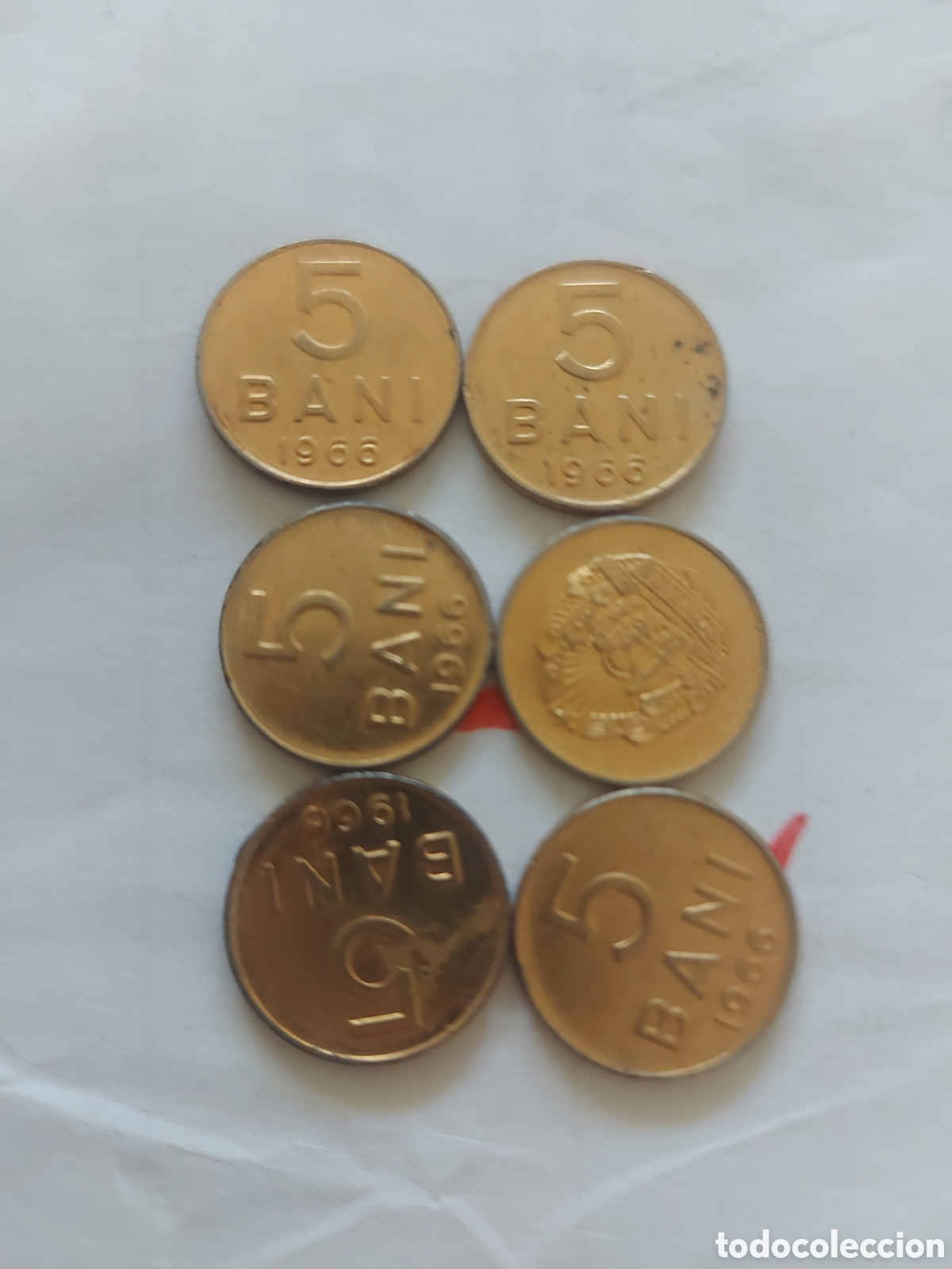 Monedas antiguas de Europa: 6 monedas de Rumania s - Foto 2