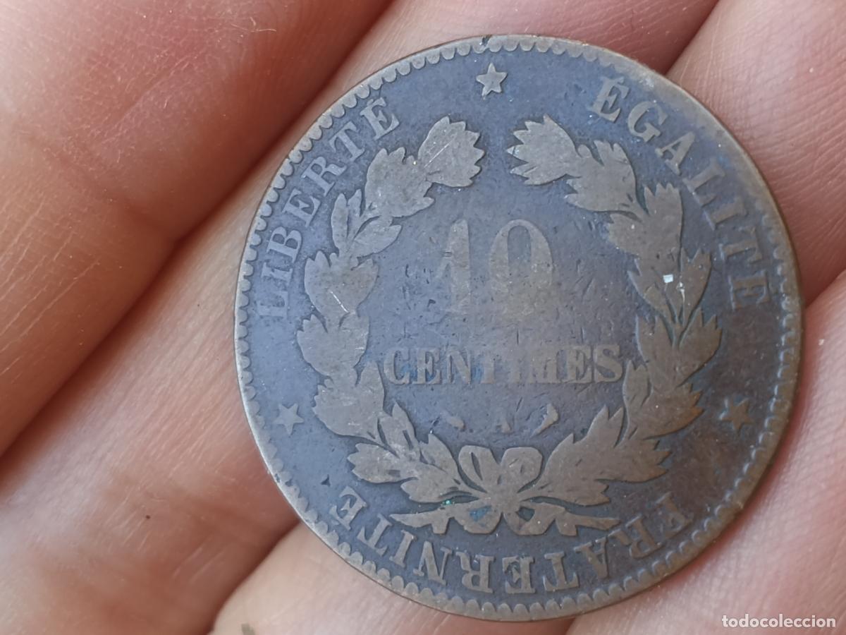 Monedas antiguas de Europa: Francia. 10 centimes 1898 - Foto 2