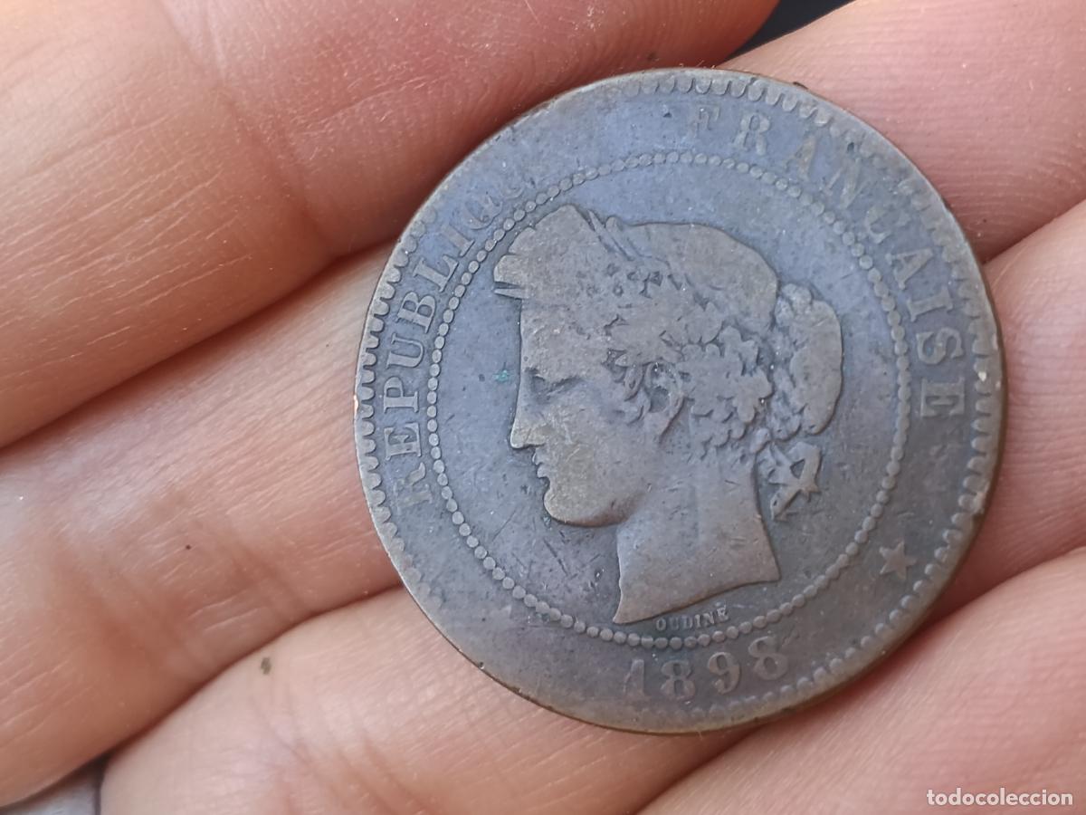 Monedas antiguas de Europa: Francia. 10 centimes 1898